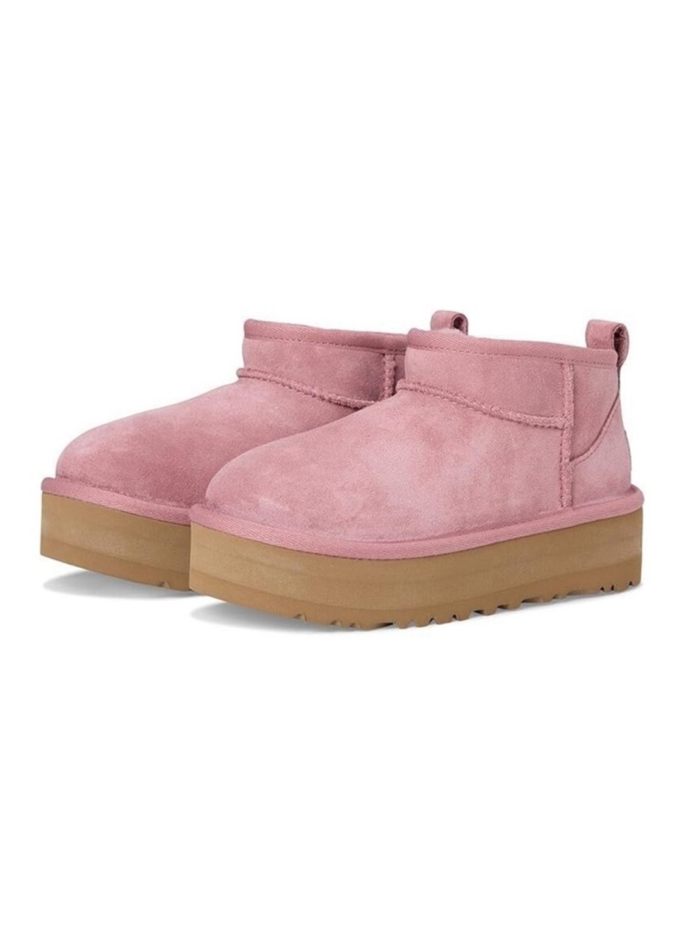 UGG Classic Ultra Mini Platform Booties Pink Size 5